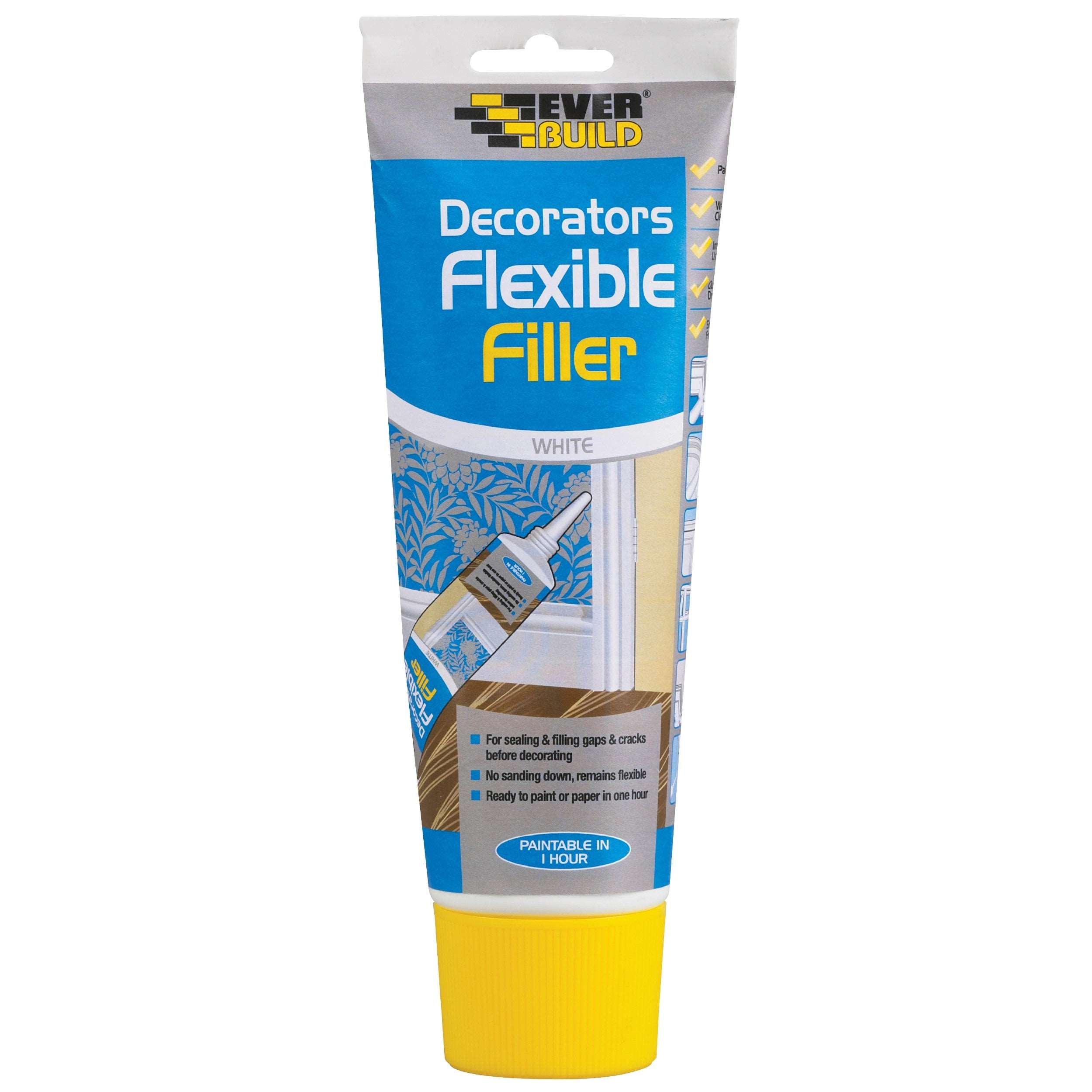 Everbuild Flexible Decorators Filler, White, 200 ml