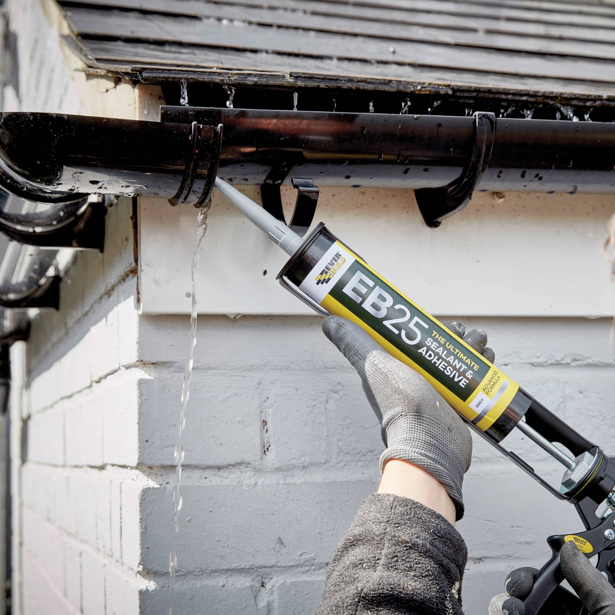 Everbuild EB25 Sealant adhesive 300ml tube external gutter roof