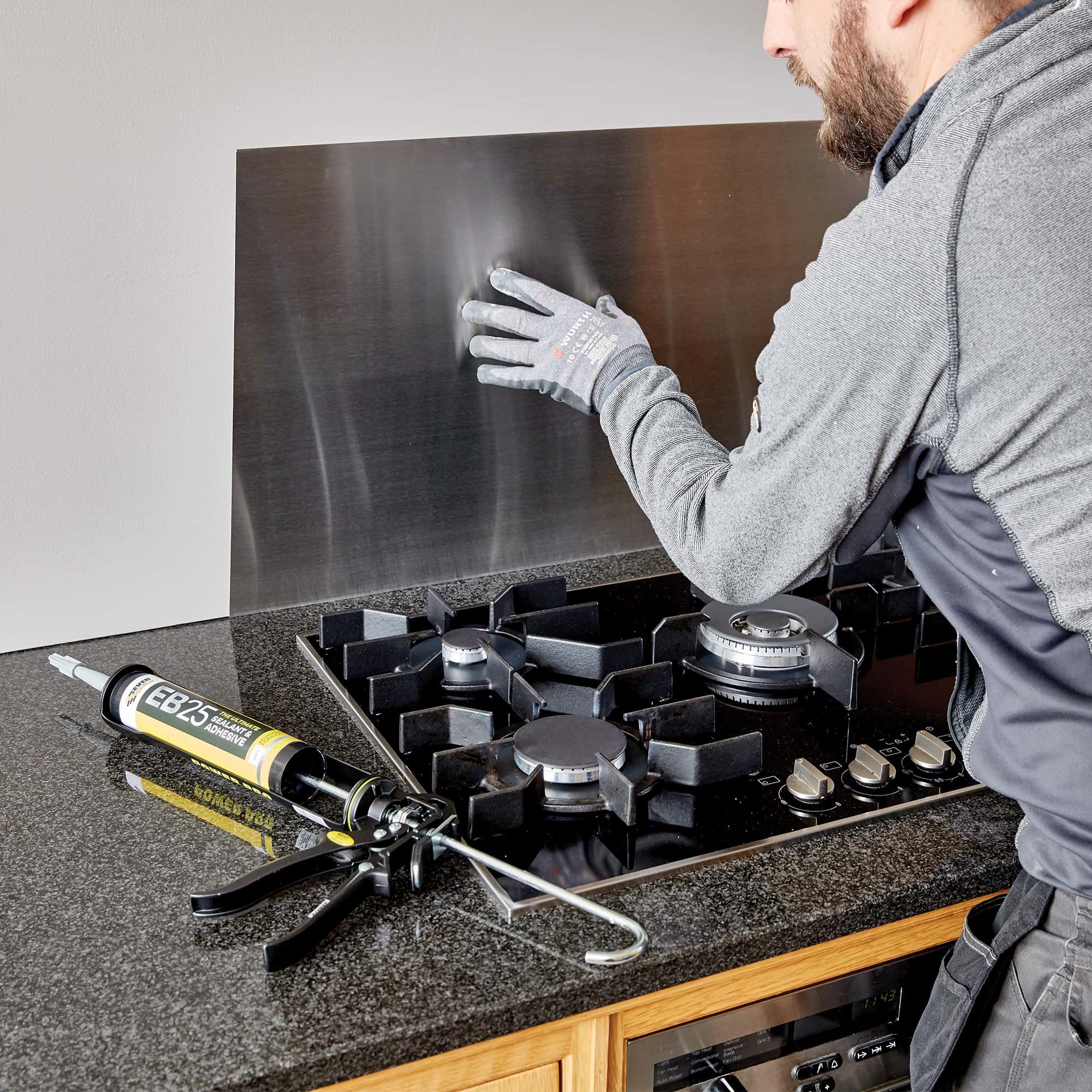 Everbuild EB25 Sealant adhesive 300ml tube internal kitchen splashback worktop