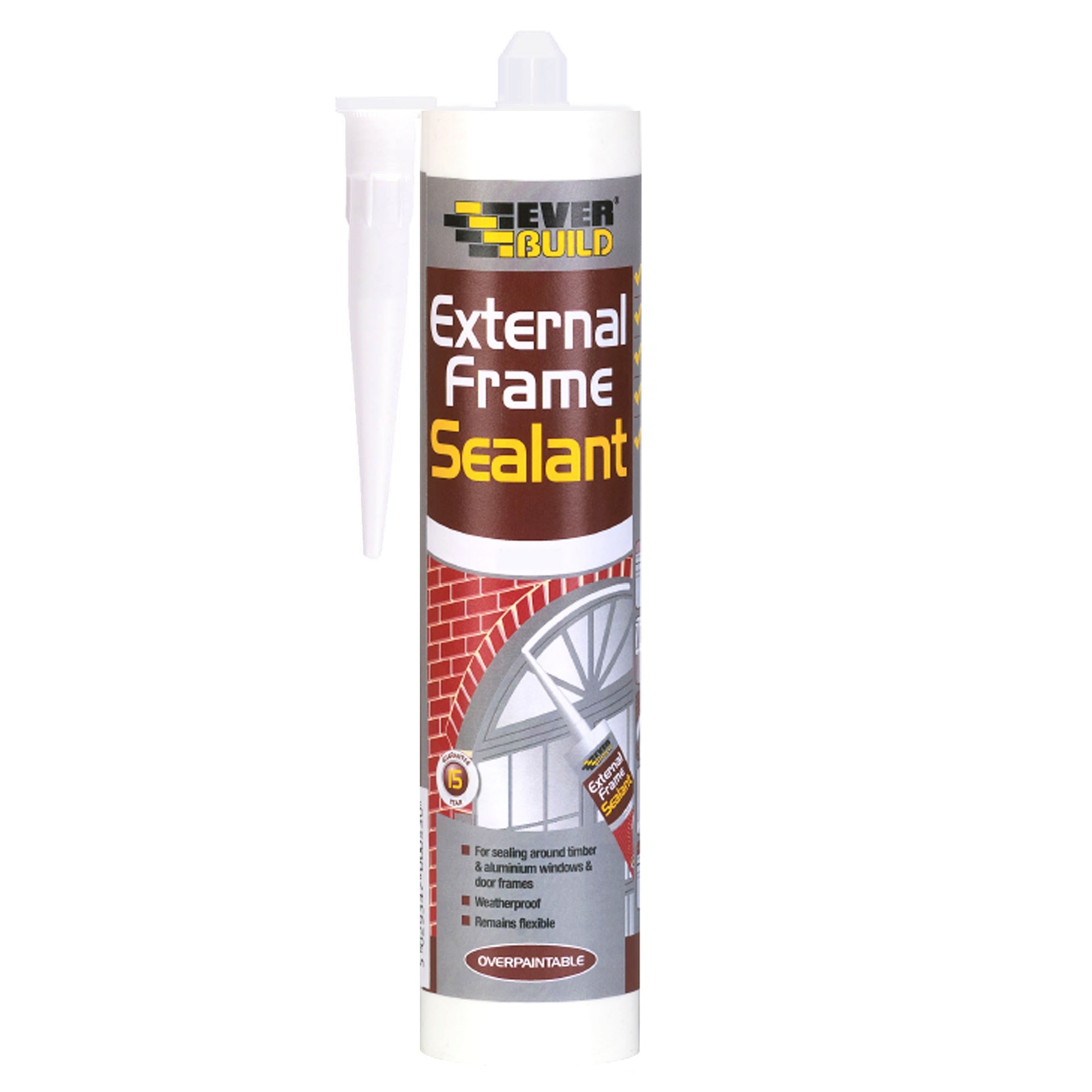 everbuild external frame sealant 300ml tube white